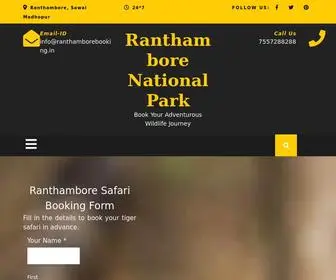 Ranthamborebooking.in(Ranthambore National Park) Screenshot