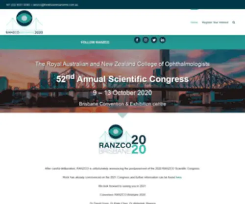 Ranzco2020.com(Ranzco 2020) Screenshot