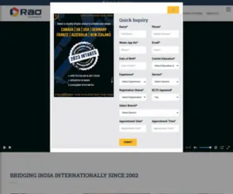 Raoconsultants.com(Foreign Education) Screenshot