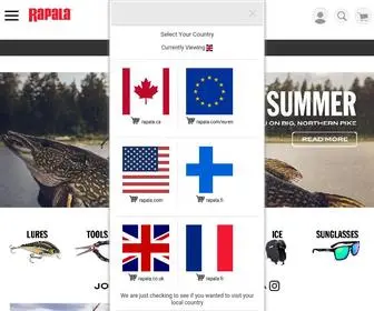Rapala.co.uk(Rapala®) Screenshot