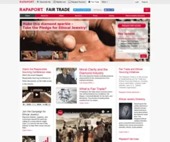Rapaportfairtrade.com(Rapaport Fair Trade) Screenshot