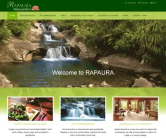 Rapaura.com(RAPAURA Water Gardens) Screenshot