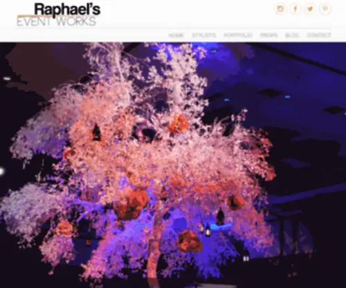 Raphaelseventworks.com(San Diego Event Design Company) Screenshot