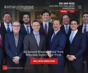 Raphaelsonlaw.com(Personal Injury Law Firm New York) Screenshot