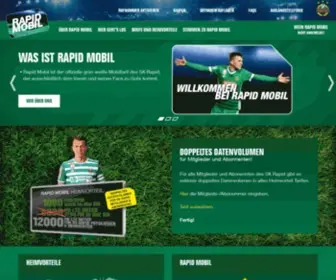 Rapid-Mobil.at(Willkommen bei Rapid Mobil) Screenshot