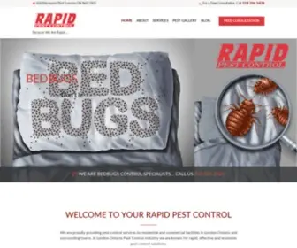 Rapid-Pestcontrol.com(London ontario pest control) Screenshot