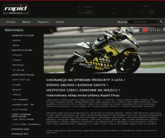 Rapid-Shop.pl(Witamy w sklepie internetowym firmy RAPID MOTOCYKLE) Screenshot