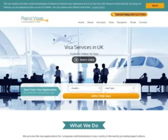 Rapid-Visas.co.uk(Rapid Visas UK) Screenshot