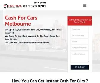 Rapidcashforcars.com.au(Cash For Cars) Screenshot