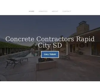 Rapidcityconcrete.com(Concrete Company) Screenshot