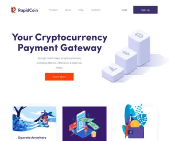 Rapidcoin.com(Your Cryptocurrency Payment Gateway) Screenshot