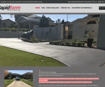 Rapidconcreting.com.au(Rapidformconcreting) Screenshot