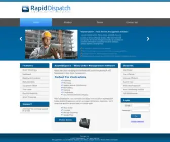 Rapiddispatch.com(Work Order Management Software) Screenshot