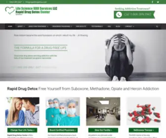 Rapiddrugdetox.com(Rapid Drug Detox Under Anesthesia of OxyContin) Screenshot