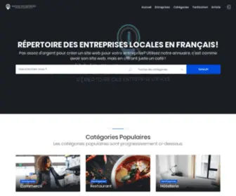 Rapide-Entreprises.com(Répertoire des Entreprise Locales en Français) Screenshot