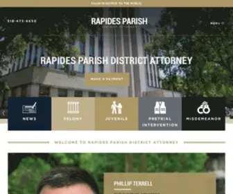 Rapidesda.org(Rapides District Attorney) Screenshot