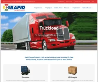 Rapidexpressfreight.com(Rapid Express Freight) Screenshot