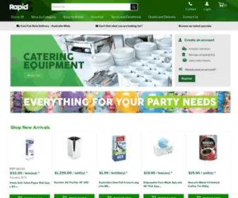 Rapidg.com.au(Cleaning, Hospitality and Safety Supplies) Screenshot