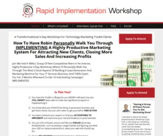 Rapidimplementationworkshop.com(Robin Robins) Screenshot