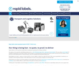 Rapidlabels.nz(Label Printers) Screenshot