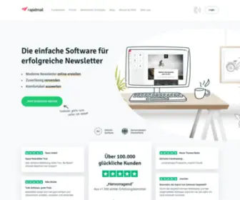 Rapidmail.at(Newsletter Software und E) Screenshot