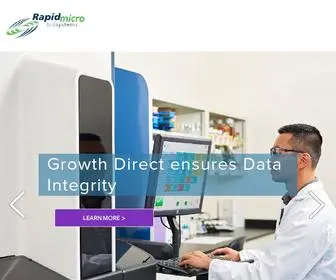 Rapidmicrobio.com(Growth Direct® System automated microbial detection for quality control (QC)) Screenshot