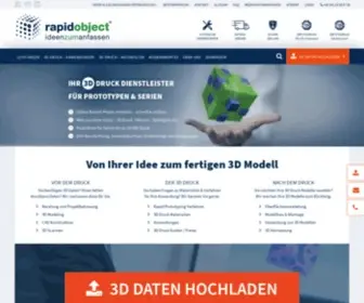 Rapidobject.com(3D Druck Service aus Deutschland) Screenshot