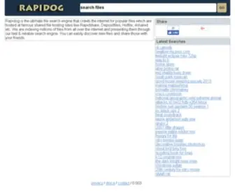 Rapidog.biz(Search Engine for Shared Files) Screenshot