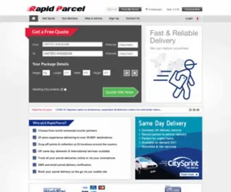 Rapidparcel.com(Rapid Parcel) Screenshot