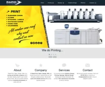 Rapidprint.co.nz(Rapid Print Signs Design Web) Screenshot