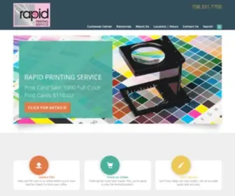 Rapidprinting.com(Rapid Printing) Screenshot