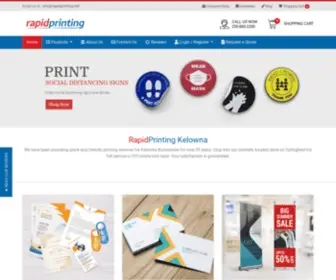 Rapidprinting.net(Online Printing Kelowna) Screenshot