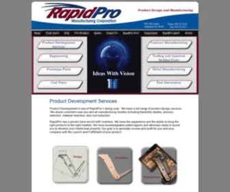 Rapidpro.com(Rapid Pro Manufacturing) Screenshot