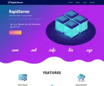 Rapidserver.in(Fastest Hosting Server in India) Screenshot