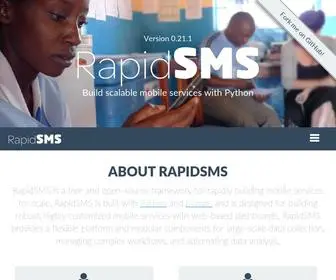 Rapidsms.org(A Free and Open Source SMS Framework) Screenshot