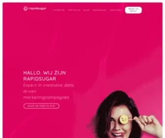Rapidsugar.nl(Expert in creatieve data driven marketing) Screenshot