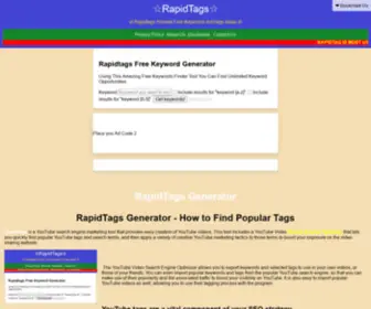 Rapidtags.in(Rapidtags YouTube tag generator) Screenshot