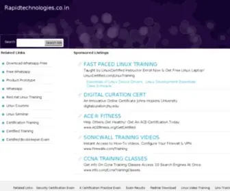 Rapidtechnologies.co.in(Rapid Technologies) Screenshot