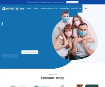 Rapidtestingsd.com(San Diego County COVID) Screenshot