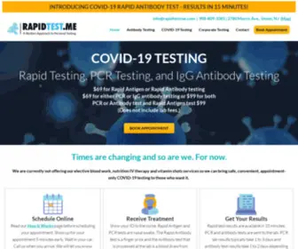Rapidtestme.com(RapidTestMe, Union, NJ) Screenshot