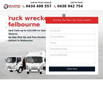 Rapidtruckwreckers.com.au(Truck Wreckers) Screenshot