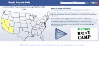 Rapidtrusteesale.com(Rapid Trustee Sale) Screenshot