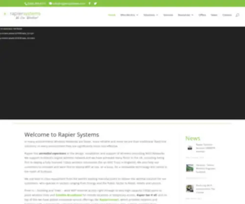 Rapiersystems.com(Rapier Systems Ltd) Screenshot