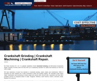 Rapowersolutions.com(Crankshaft Grinding Services) Screenshot