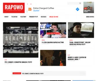Rapowo.pl(Codziennie najnowsze newsy i teledyski ze świata hip) Screenshot