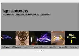 Rapp-Instruments.de(Rapp Instruments) Screenshot