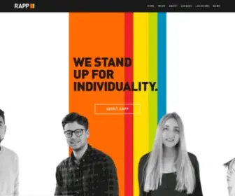 Rapp.com(WE ARE FIERCELY INDIVIDUAL) Screenshot