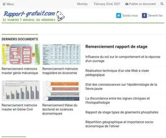 Rapport-Gratuit.com(Rapport de stage) Screenshot