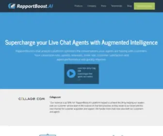 Rapportboost.ai(Conversational Selling Analysis Platform for Chat) Screenshot