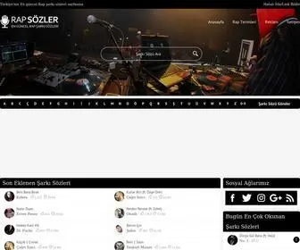 Rapsozler.com(Rap Sözler) Screenshot